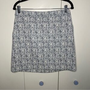 NWT Ann Taylor LOFT Blue Tweed pencil skirt 6 fully lined